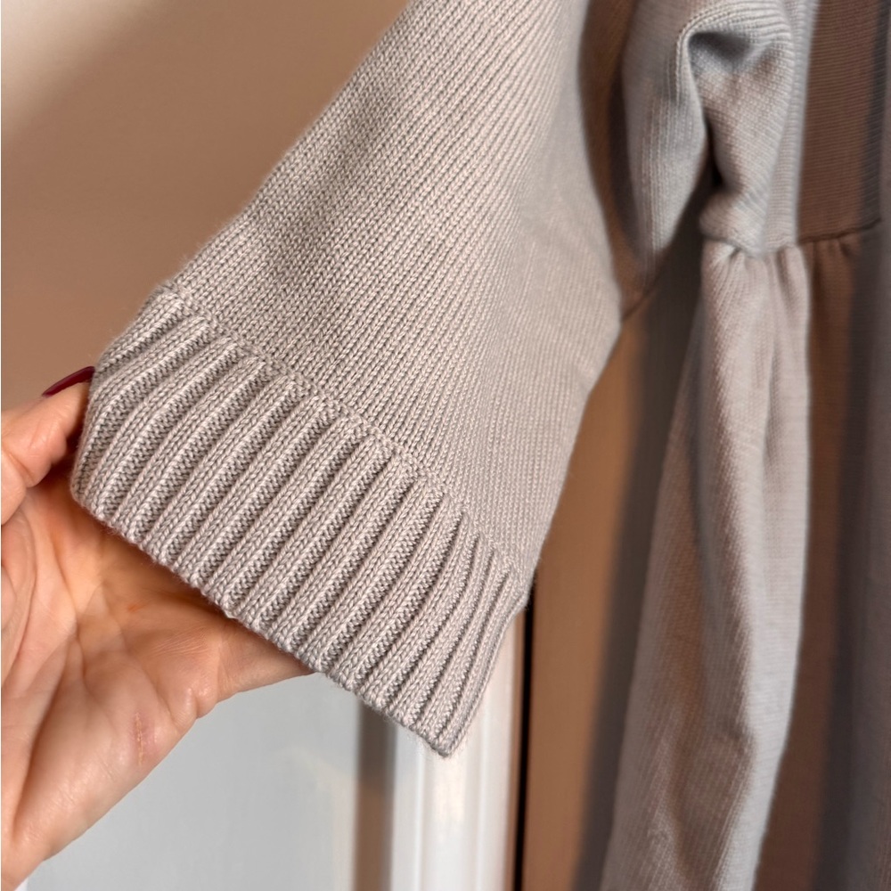 Nine West Light Gray Open Front Women’s Cardigan Size XL NWTS 3/4 Sleeves - Picture 5 of 9